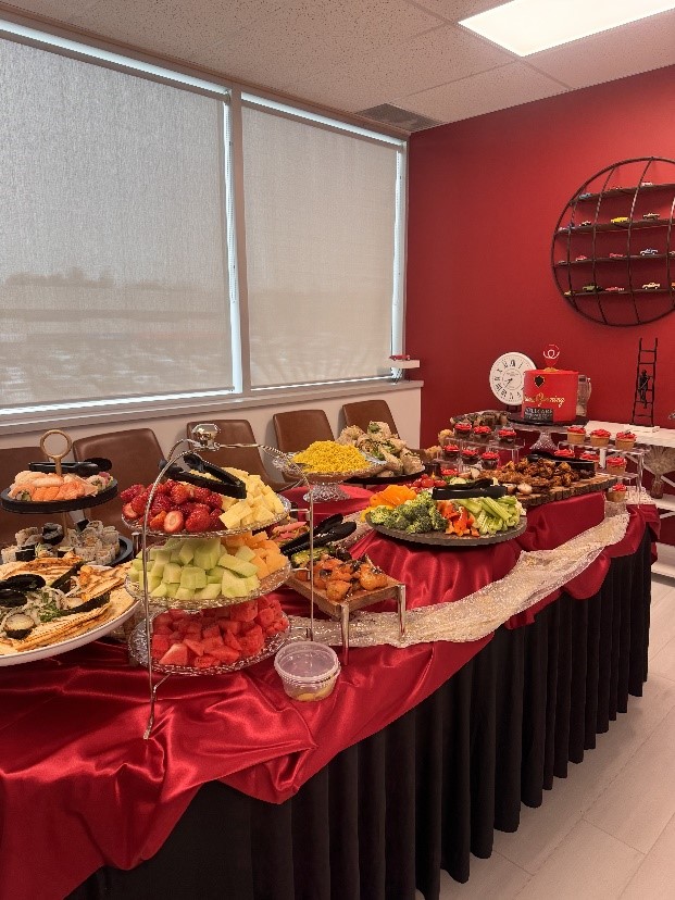 Refreshments at Pickering Branch opening